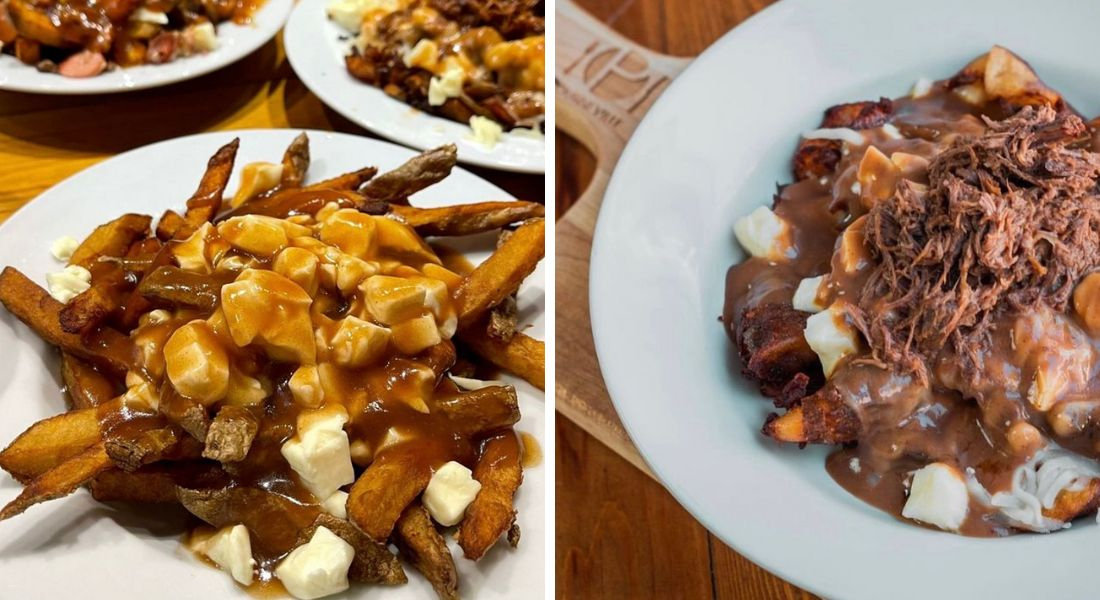 deux plats de poutine