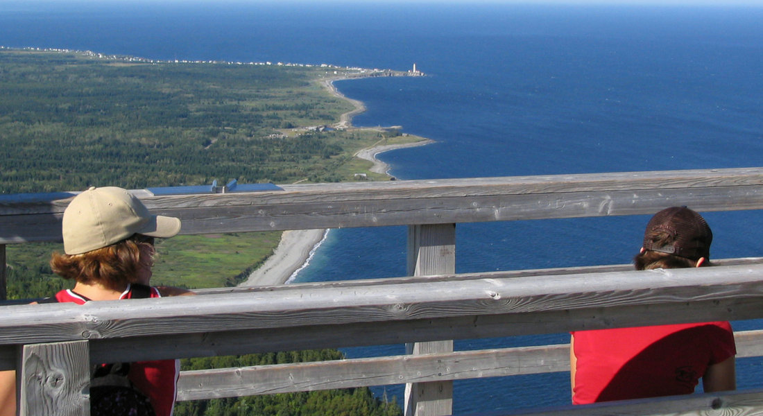 Vue du Mont Saint Alban en Gaspésie