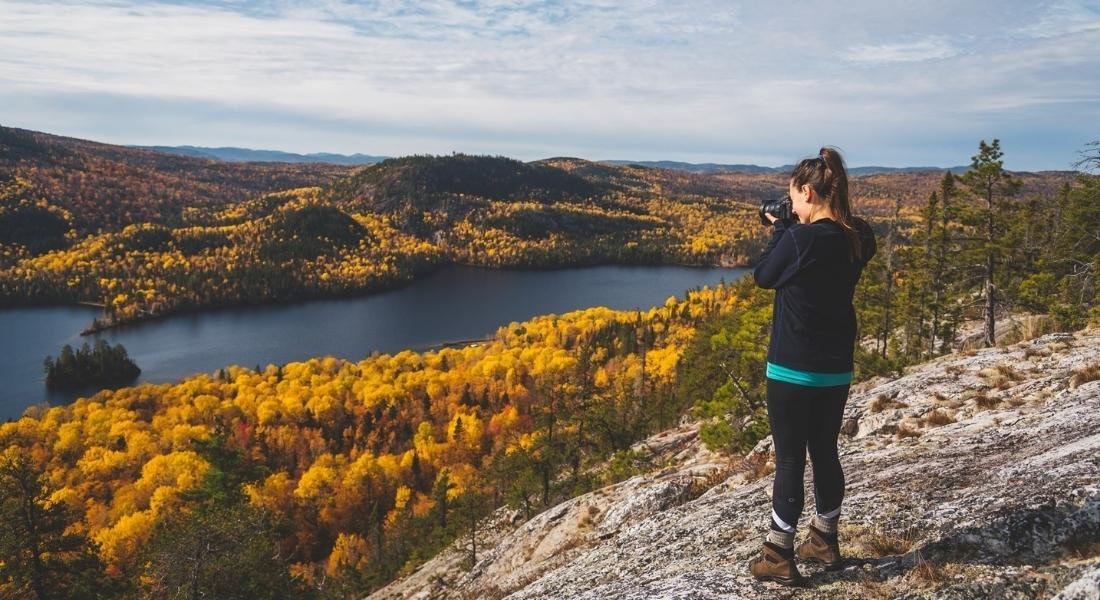 Paysage d'automne dans Charlevoix