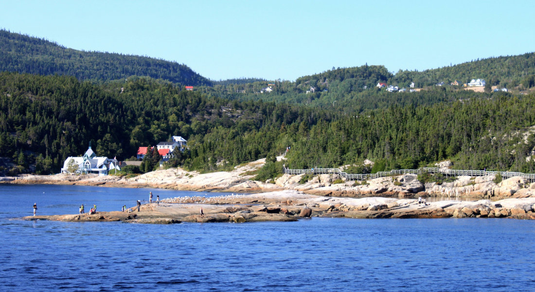 La Pointe-de-l'Islet is one of the best places to see whales from shore La Pointe-de-l'Islet in Tadoussac