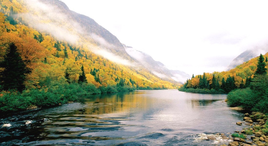 La rivière Jacques-Cartier en automne