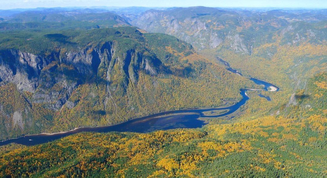 Vue sur la rivière Malbaie