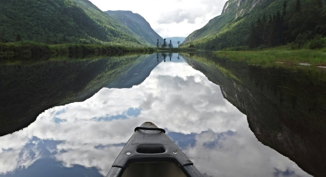 Paysage magnifique sur la rivière Malbaie