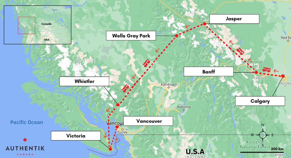 best RV itinerary western Canada