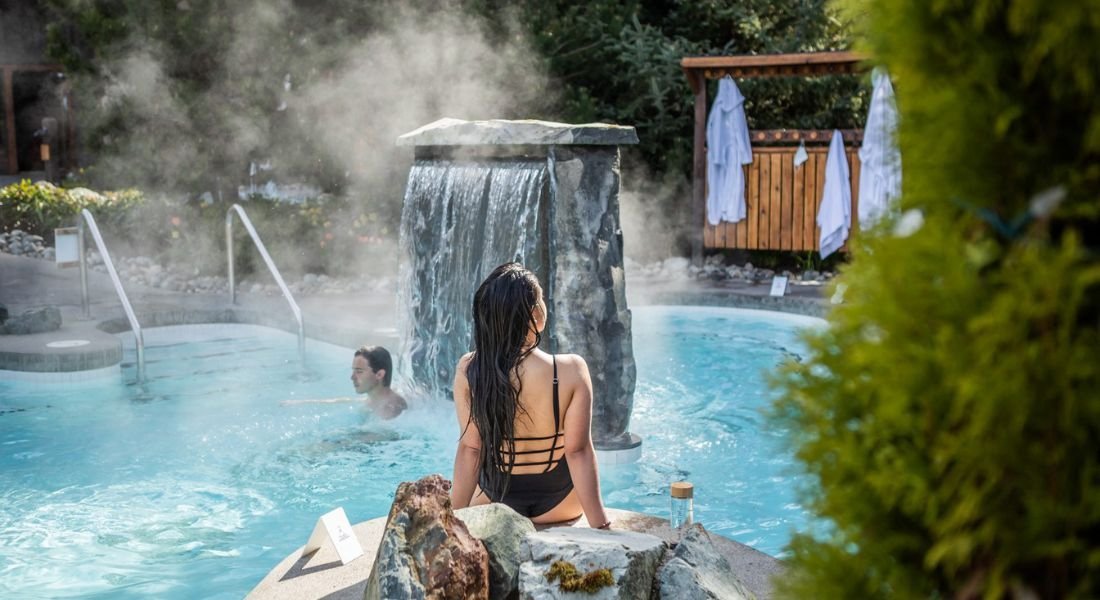 Spa with outdoor pools in Whistler, Canada