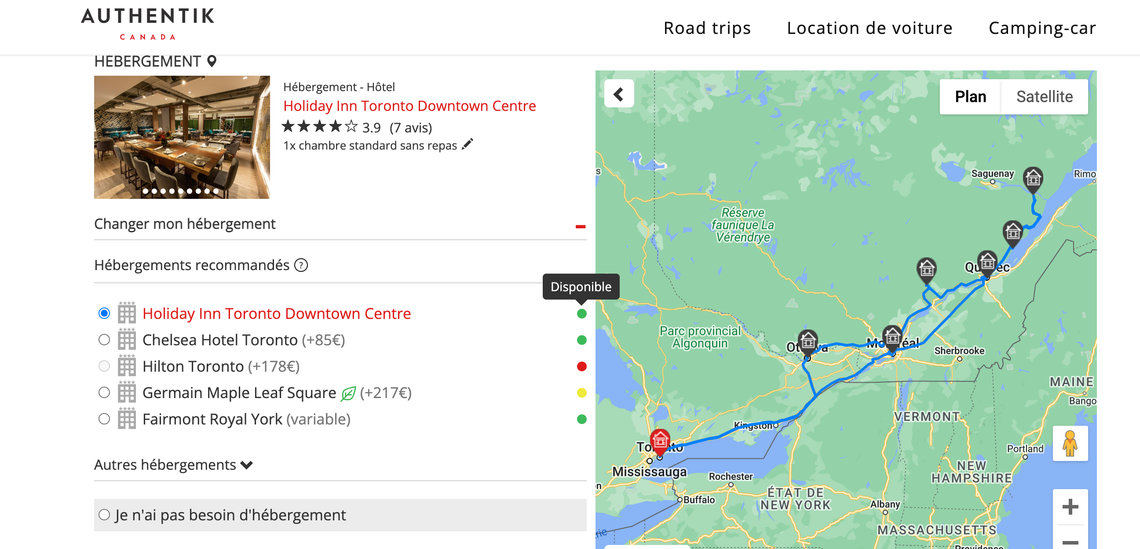 Comment choisir ses hébergements au Canada