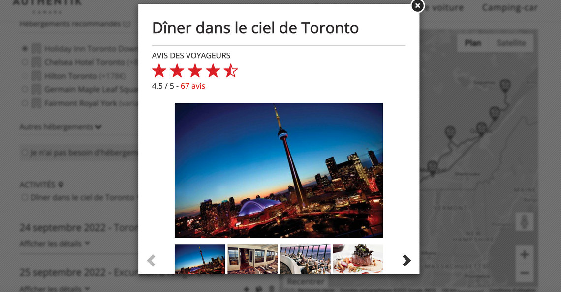 Préparation d'un road trip au Canada