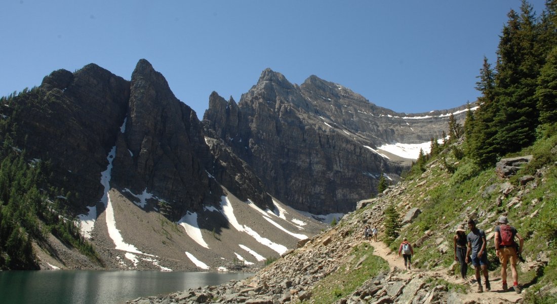 randonnée famille banff