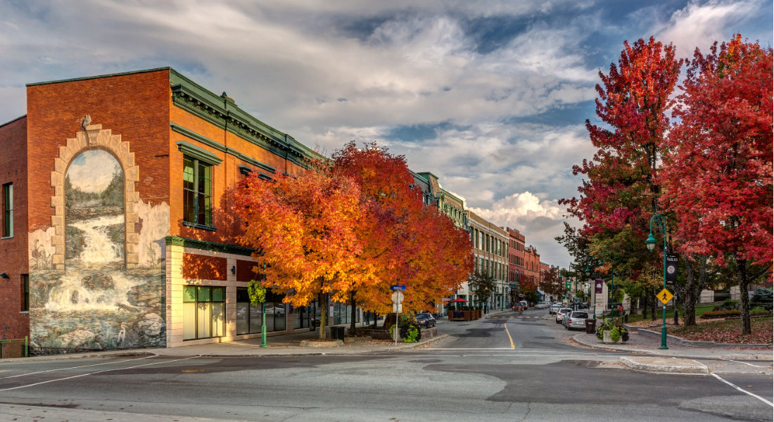 Sherbrooke Eastern Townships Main street of the city of Sherbrooke in the Eastern Townships