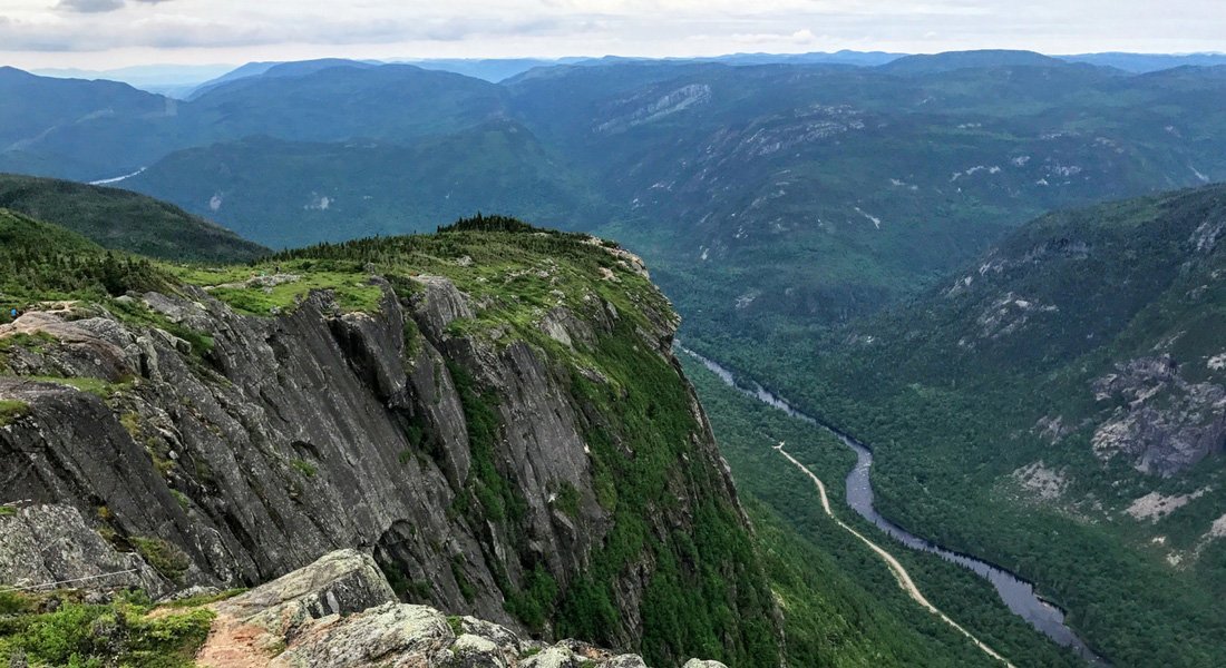 Panoramic view from the summit of Acropole des Draveurs