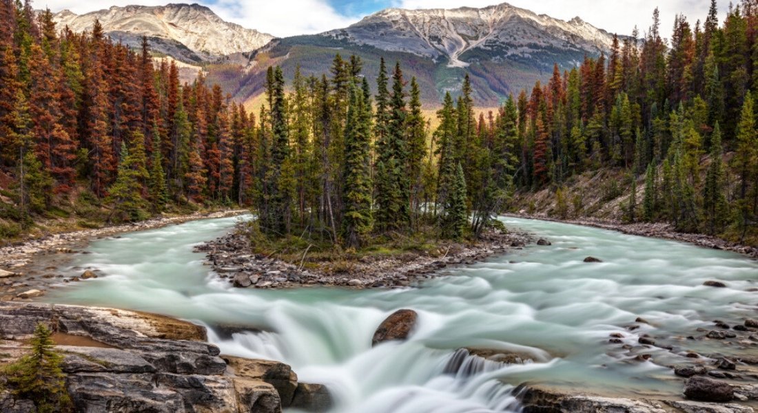 chutes parc de jasper au Canada