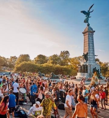 Tam-tams gathering on Mont-Royal