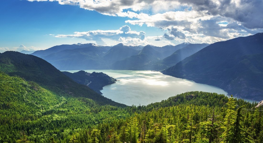Vue sur le fjord Howe Sound