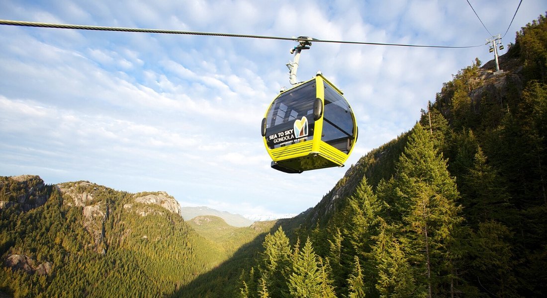 Télécabine Sea to Sky à Squamish en Colombie-Britannique,
