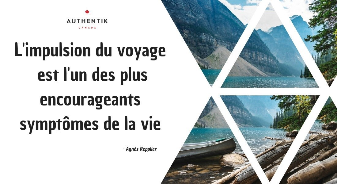 L'impulsion du voyage est l'un des plus encourageants symptômes de la vie