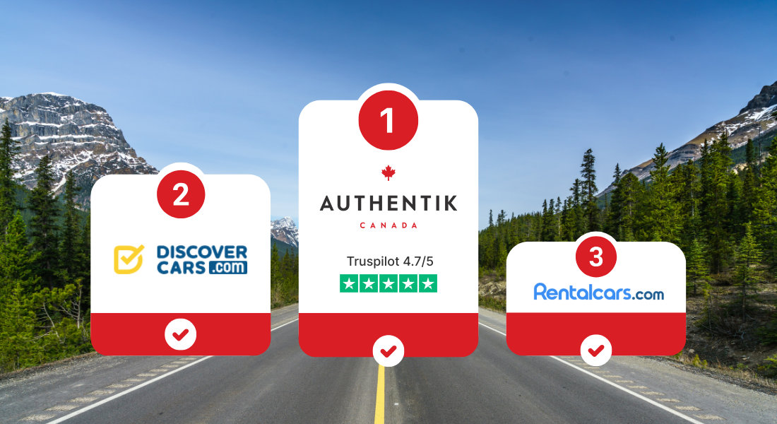 Top 3 car hire sites and comparison tools in Canada Podium of the best car hire websites and comparison platforms in Canada