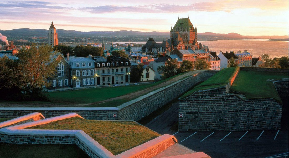 Québec au coucher du soleil