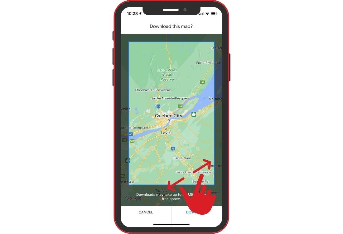 Using maps from google maps without connection
