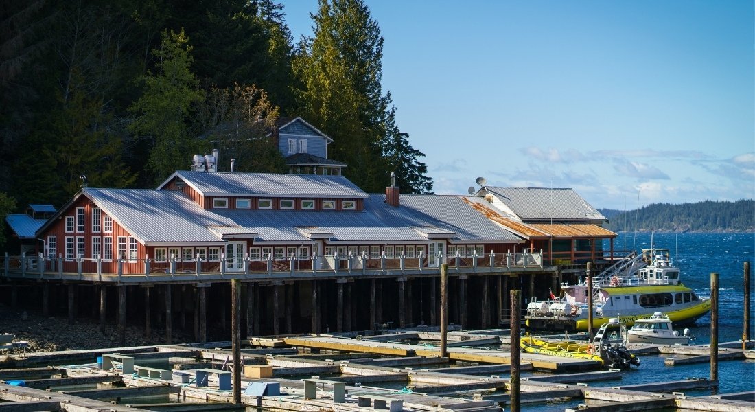 Village sur l'île de Vancouver