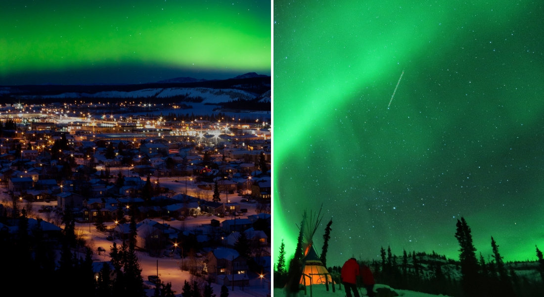 Northern Lights over Whitehorse Northern Lights in Canada