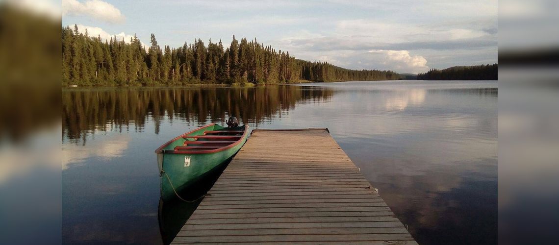 Trout fishing, Lac Edouard, QC