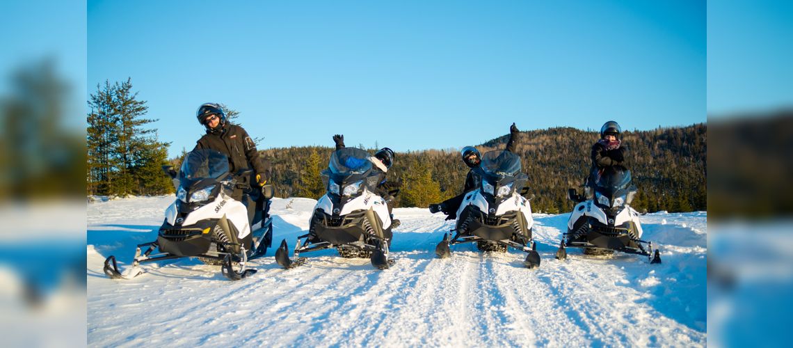 Excursion guidée en motoneige
