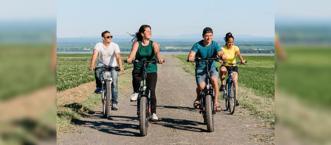 À vélo sur l'île d'Orléans, Québec