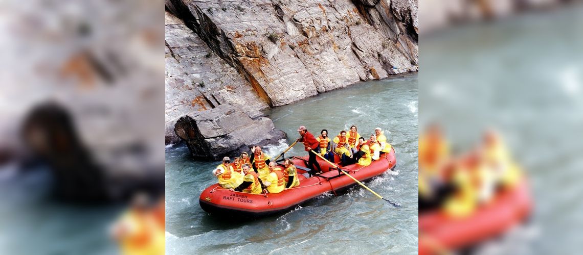 Rafting on the Athabasca - Jasper