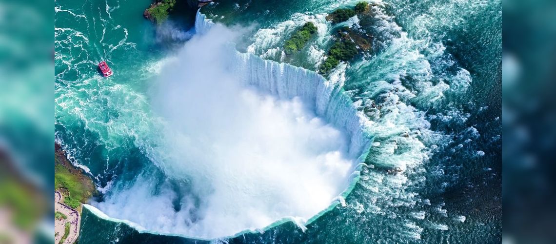 Les chutes du Niagara vues du ciel