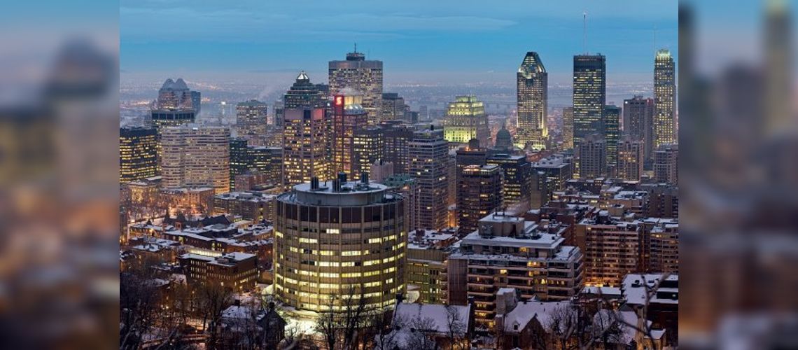 Vue sur le Centre-ville de Montréal