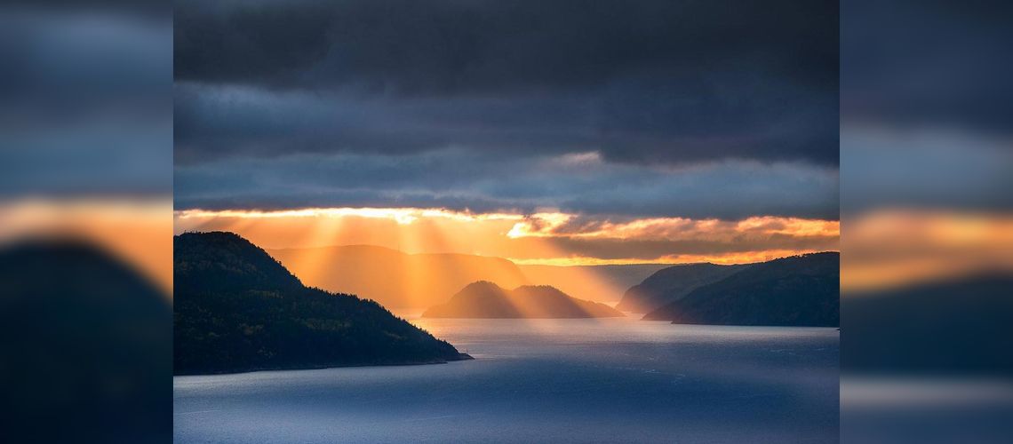 Saguenay Fjord at dusk