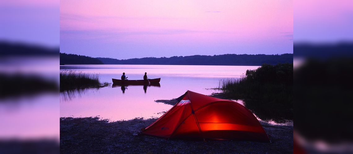 Canoe trip on the Diable River in Mont-Tremblant Park