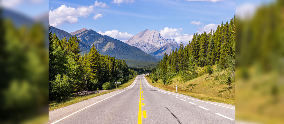 Road to Canmore and Kananaskis, Alberta