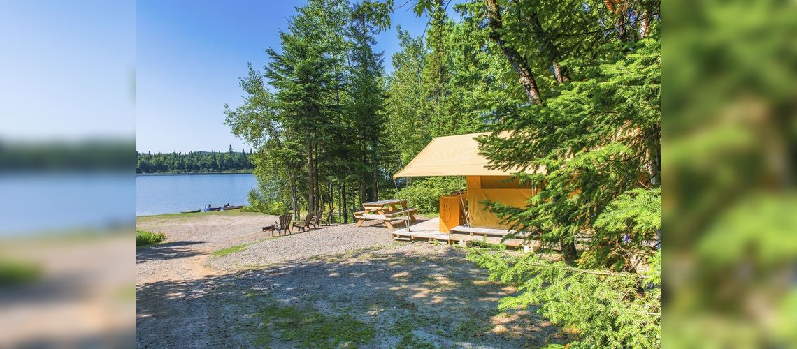 Tente Prêt-à-Camper, Parc d'Aiguebelle, QC