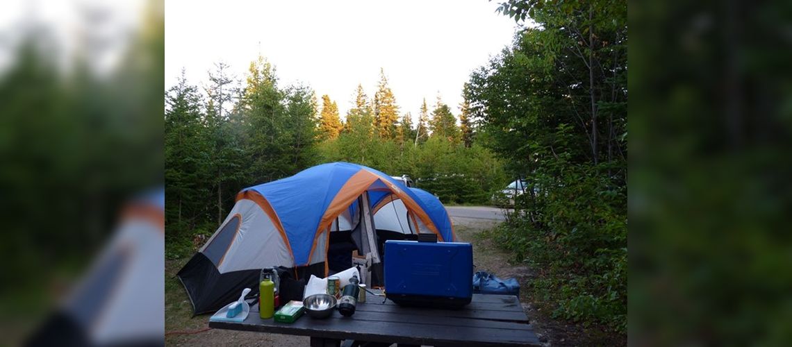 Camping tent, Gaspésie