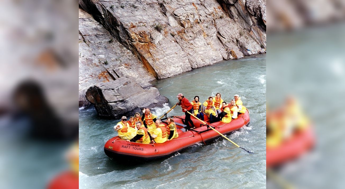Rafting on the Athabasca - Jasper