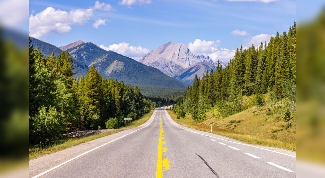 Route vers Canmore et Kananaskis, Alberta