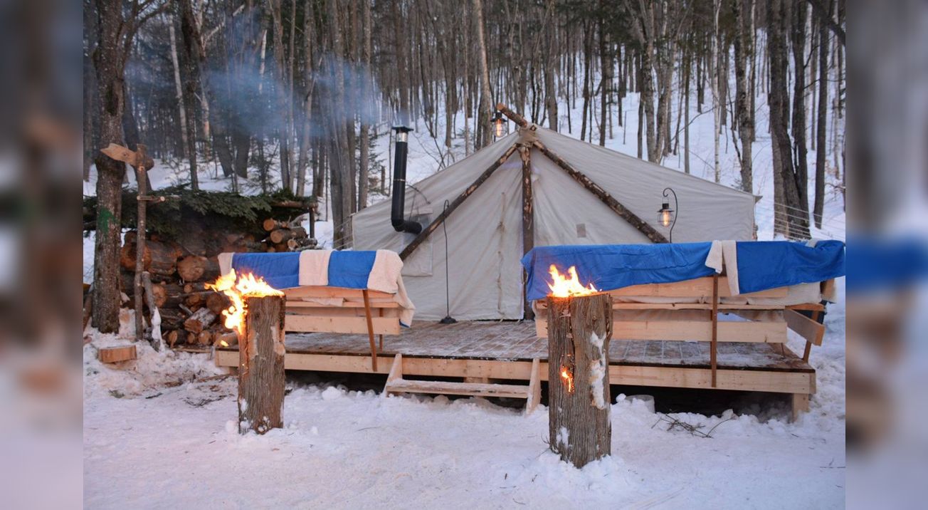 Nuitée en forêt, Les Laurentides, QC