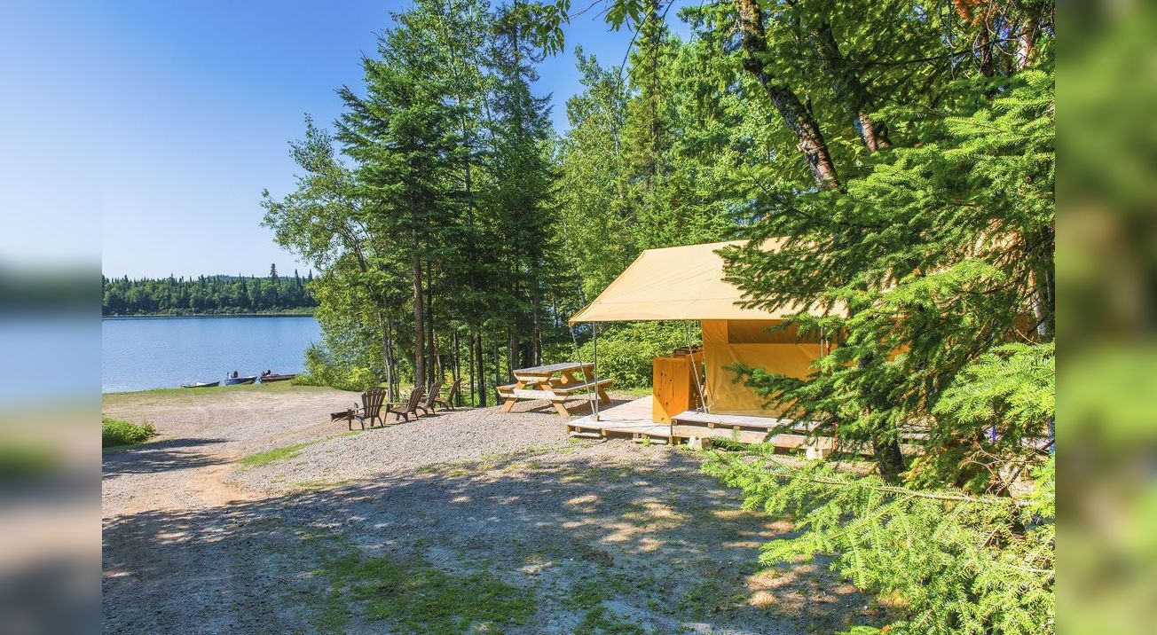 Tente Prêt-à-Camper, Parc d'Aiguebelle, QC