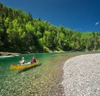 Canoeing the river