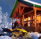 Motoneige, Pourvoirie Mekoos, Laurentides