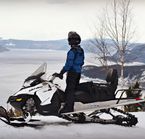 Vue sur le Fjord à motoneige
