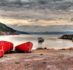 Fishing boats on Cabot Trail
