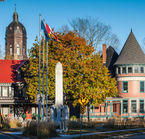 The charming city center of Fredericton, New Brunswick