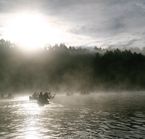 Morning canoe adventure