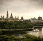 Parliament Hill, Ottawa seen from Hull-Gatineau