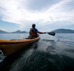 Kayak de mer dans le parc du Bic