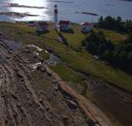 Phare du Bas St-Laurent et paysage maritime