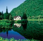 Chalet typique du parc de la Jacques-Cartier