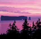 Sunset over Rocher Percé